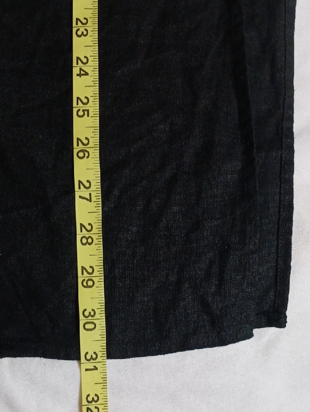 Old Navy Black Linen Blend Midi Skirt Cool Classic Size XXL - Picture 5 of 6